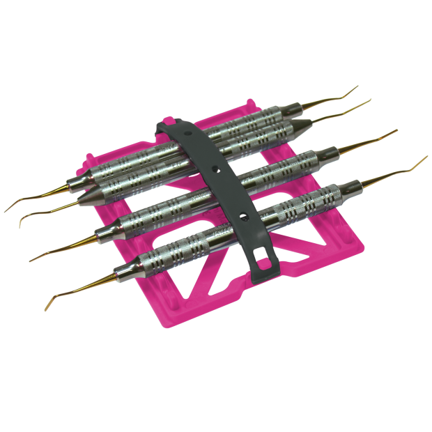 Mini tapis à instruments (10,2 x 17,8 x 1,6 cm) neon rose