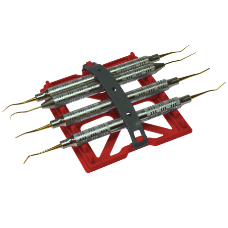 Mini tapis à instruments (10,2 x 17,8 x 1,6 cm) rouge