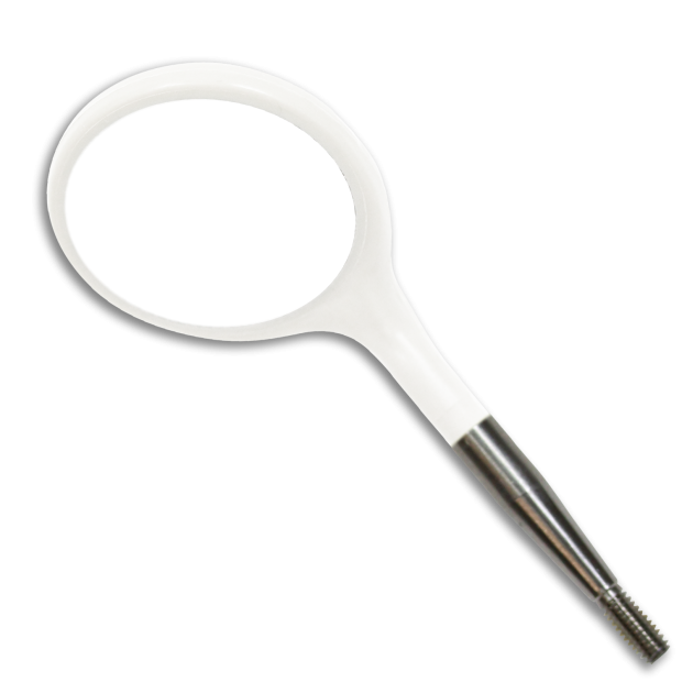 Tête de Miroir bucal Crystal HD n°4 , Blanc x12