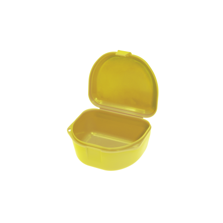 Boite à goutière/contention - profonde et empilable (x12) néon jaune