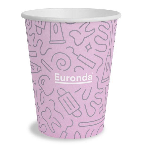 GOBELET GRAFFITI PAPIER MONOART 185 CC ROSE paquet de 50