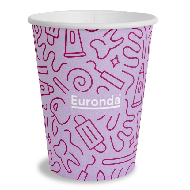 GOBELET GRAFFITI PAPIER 185 CC LILAS paquet de 50