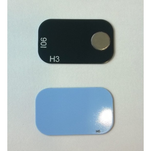 JEU DE 6 PLAQUES ERLM IDOT TAILLE 1