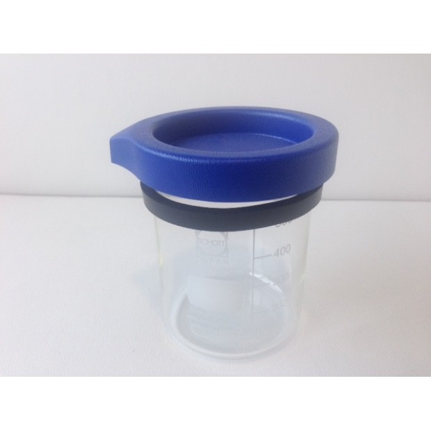 BECHER 600 ML AVEC COUVERCLE POUR BAC ELMASONIC